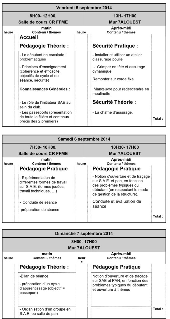 FORMATION INITIATEUR SAE FFME 974 FORMATION INITIATEUR SAE FFME 974